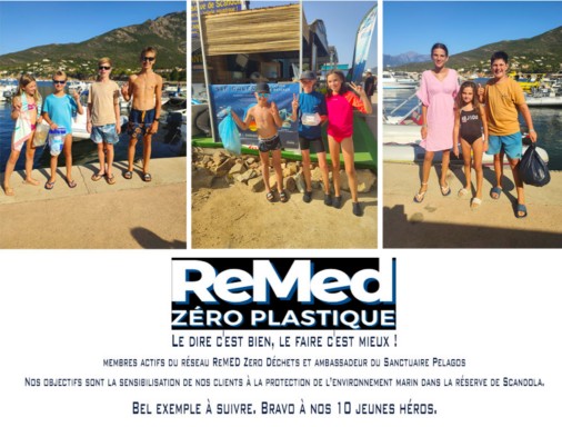 actions ramassage déchets réserve de Scandola